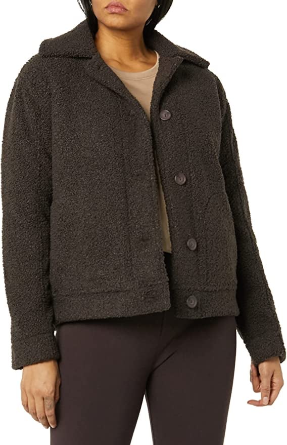 A Cozy Jacket: Amazon Aware 100% Recycled Polyester Sherpa Jacket