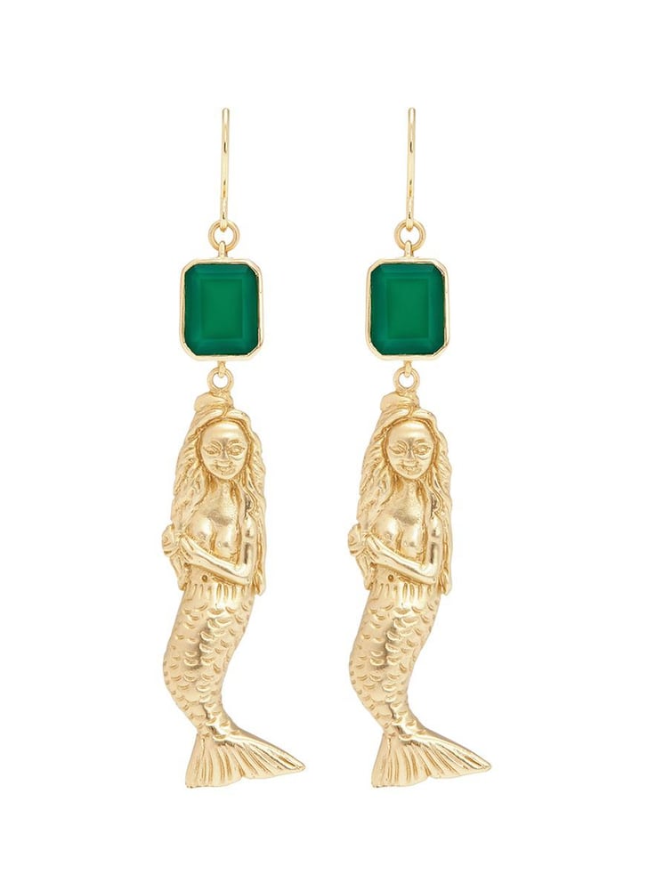 Elizabeth and James Mallory Agate Mermaid Drop Earrings The 8