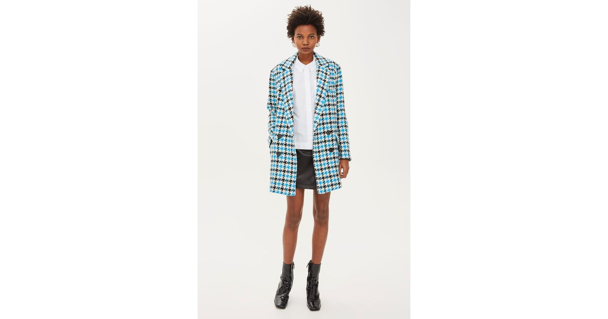 Houndstooth coat hotsell topshop