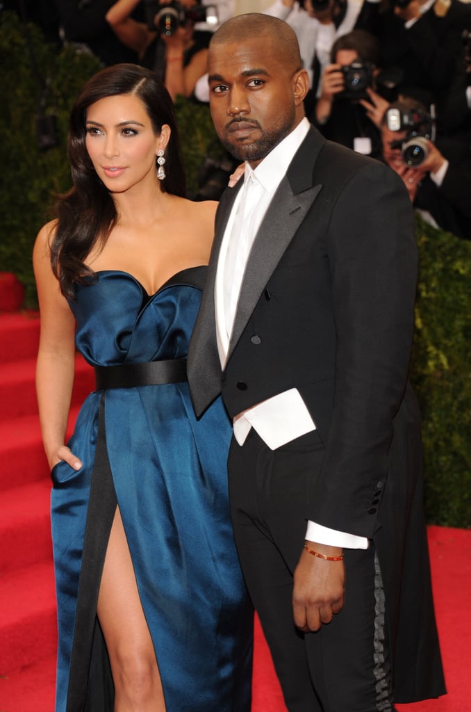 Kim Kardashian and Kanye West at the Met Gala 2014
