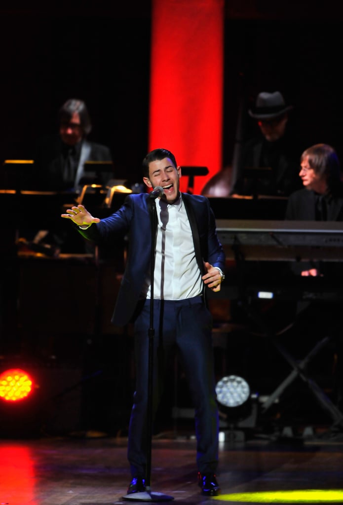 Nick Jonas suited up for the The Lincoln Awards: A Concert For Veterans and the Military Family in Washington DC on Wednesday.