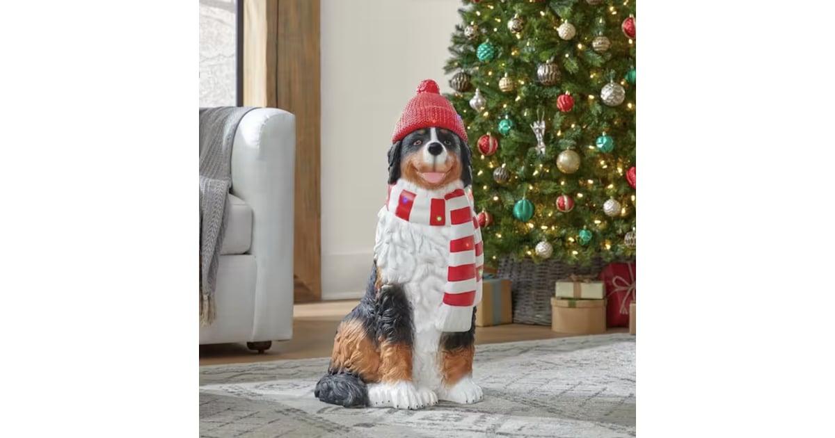 Home Depot's Bernese Mountain Dog Holiday Dog Statue Shop Home Depot