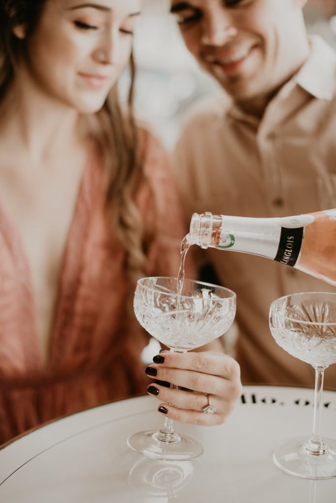 Champagne and Candy Engagement Shoot