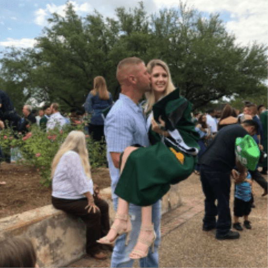 Teen’s Graduation Photos With Dad 18 Years Apart