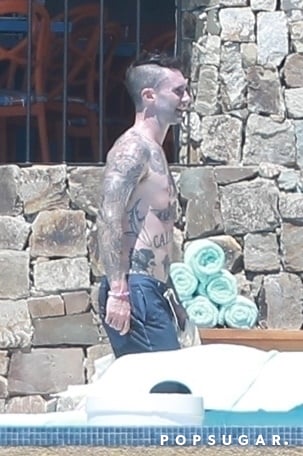 Adam Levine and Behati Prinsloo in Mexico April 2019