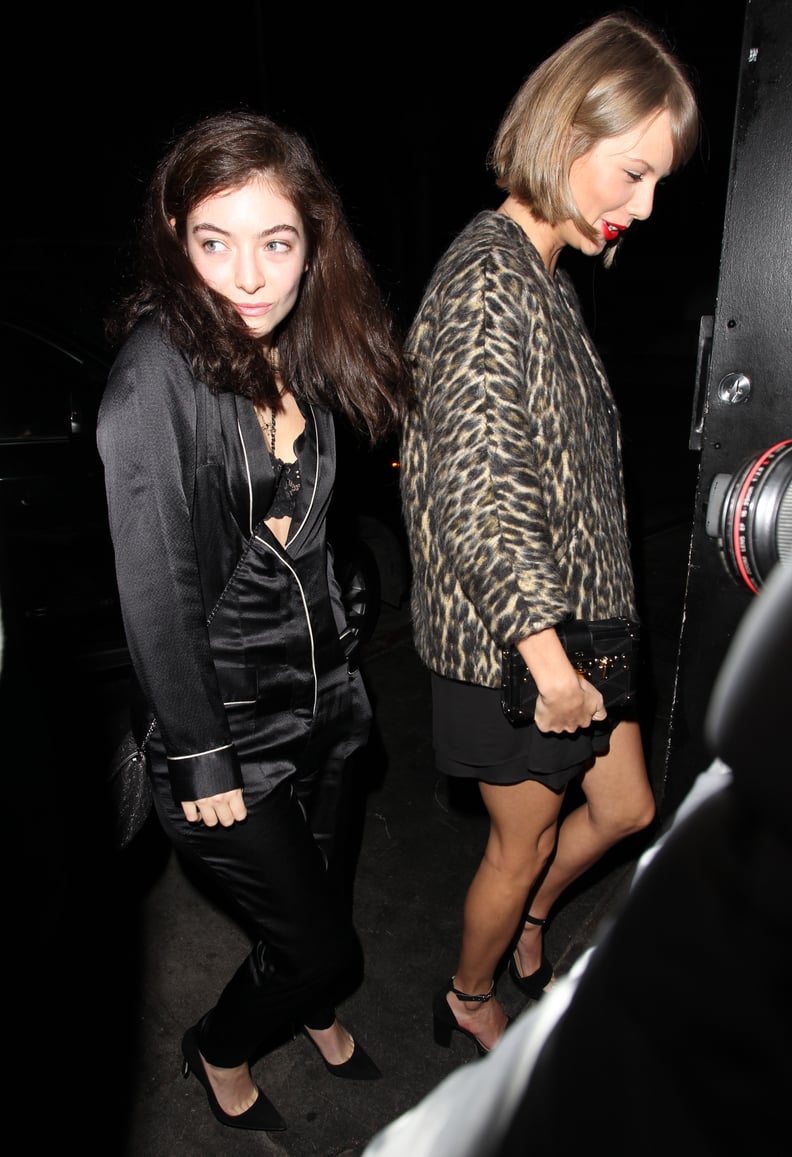 Lorde and Taylor Swift Leaving Dinner in LA March 2016 | POPSUGAR Celebrity
