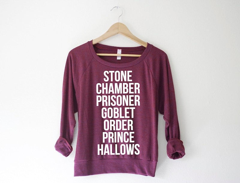 Book Titles Sweatshirt ($45)
