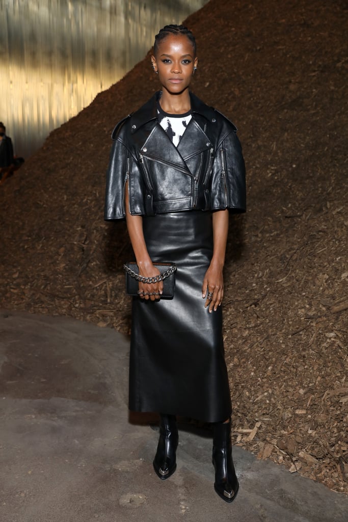Letitia Wright at Alexander McQueen AW22 Runway Show
