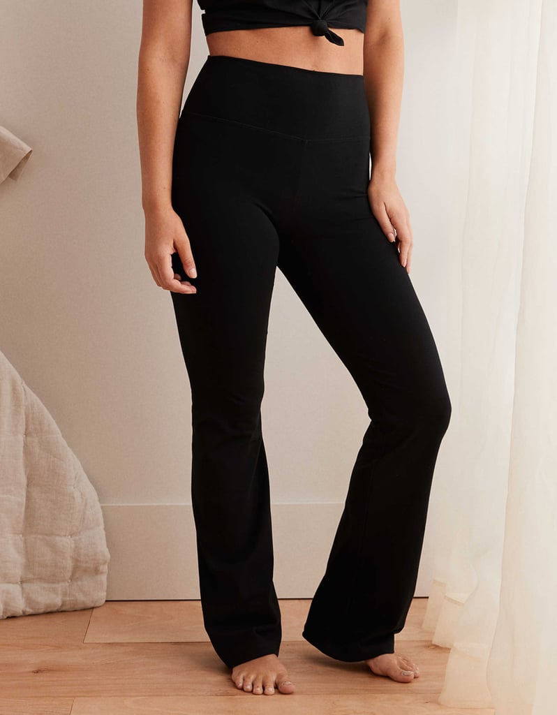 high waisted flare dress pants