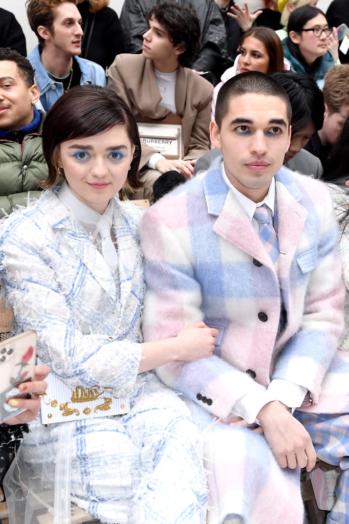 Maisie Williams and Reuben Selby Matching Thom Browne Suits