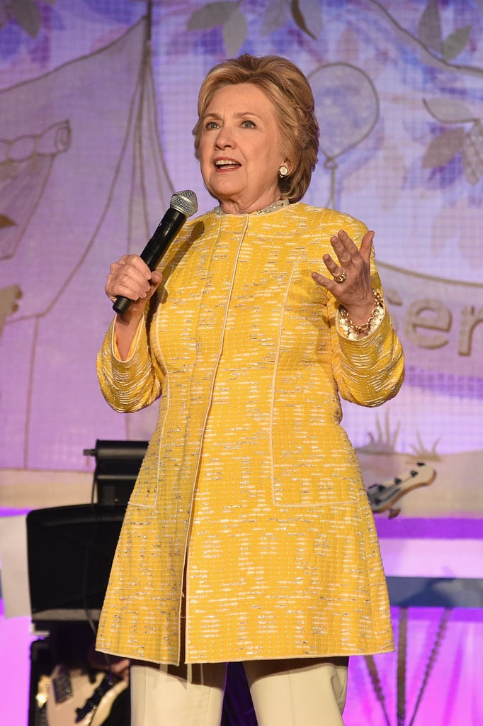 Hillary Clinton's Yellow Tweed Coat