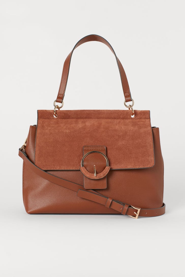 H&M Handbag with Suede Details Best Bags For Women 2019 POPSUGAR