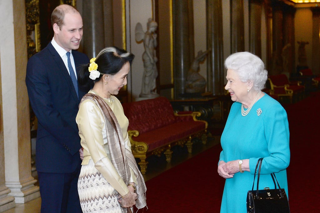 Prince William Queen Elizabeth at Buckingham Palace May 2017