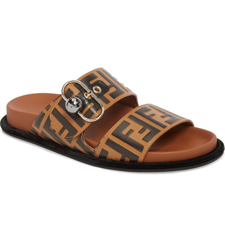 Fendi Pearland Logo Slide Sandal