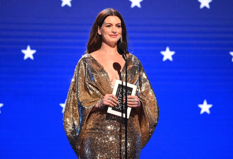 Anne Hathaway at the 2020 Critics' Choice Awards