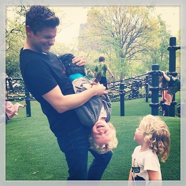 Neil Patrick Harris shared this snap of his partner, David Burtka, goofing around with their twins.
Source: Instagram user instagranph