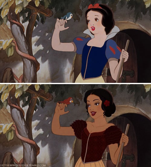 Snow White as a Different Race Snow White as a Different Race