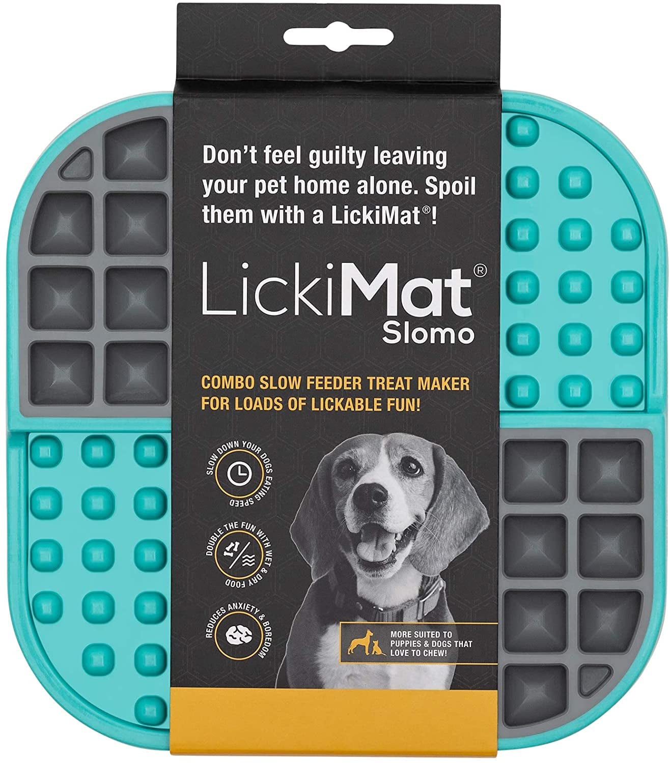Treats Fun Alternative to a Slow Feed Cat Bowl or Dish! or Peanut Butter Lickimat Classic Cat Slow Feeders Lick Mat Yogurt Boredom Anxiety Reducer; Perfect for Food 