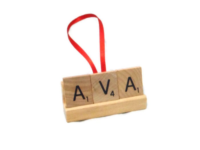 Scrabble Tile Ornament