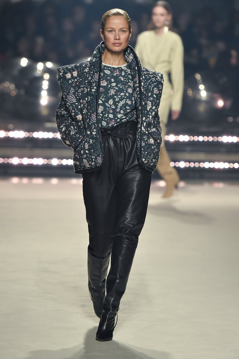 Carolyn Murphy on the Isabel Marant Fall 2020 Runway at Paris Fashion Week