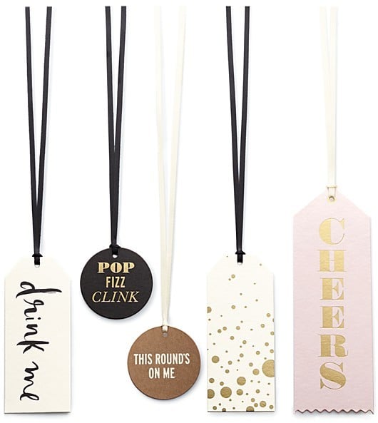 Kate Spade Assorted "Cheers" Wine Tag Set ($16)