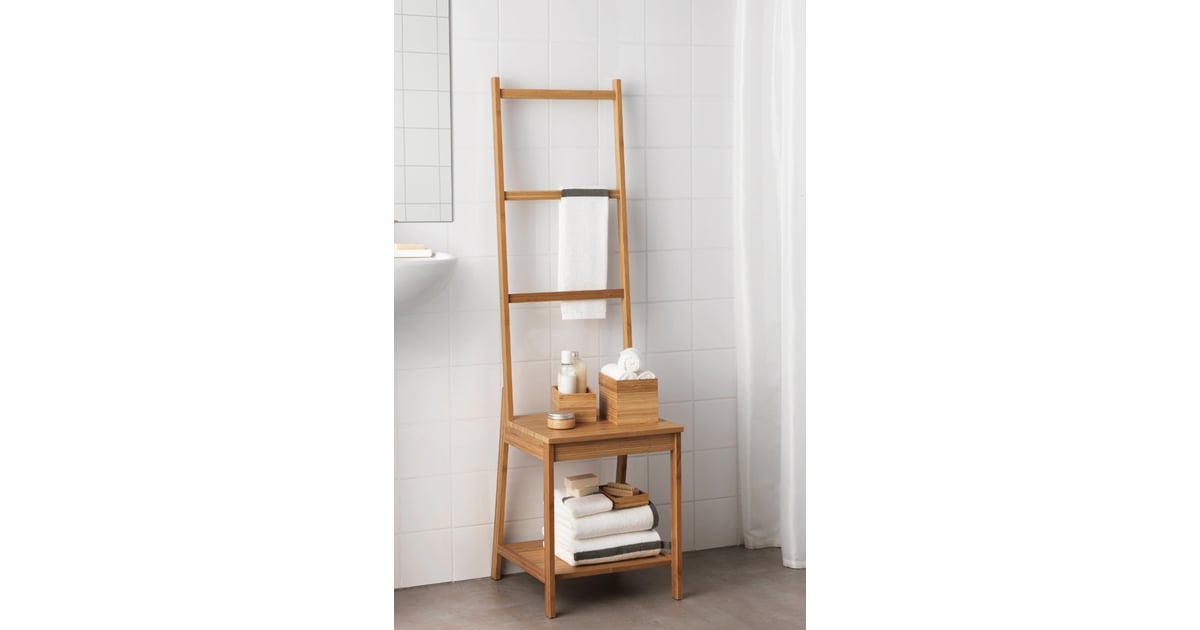 Ragrund chair store with towel rack