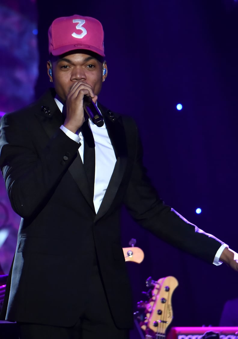 Chance the Rapper at Clive Davis's 2020 Pre-Grammy Gala in LA