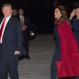 This Is How Melania Trump Wears Her Cherry Red Travel Trench