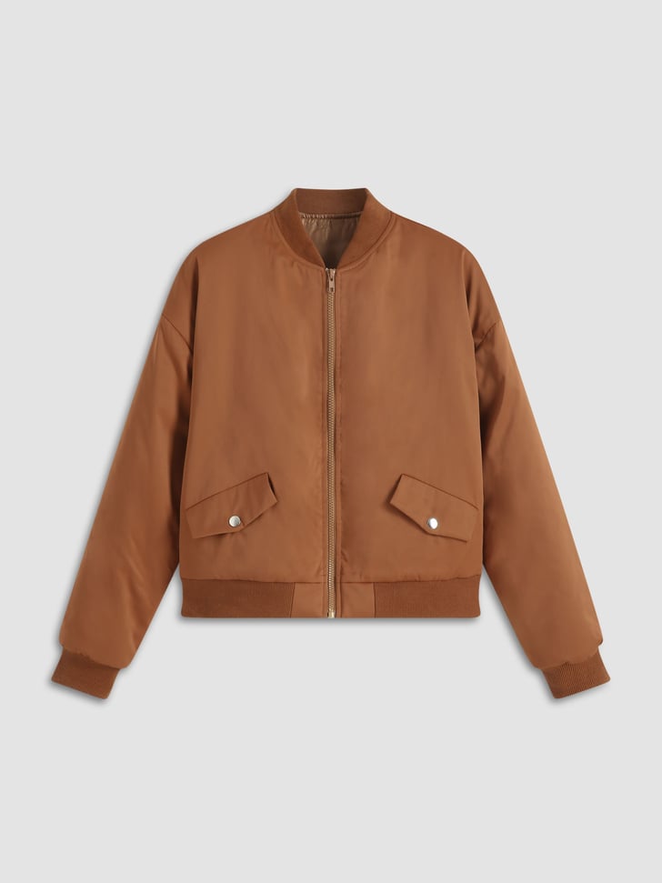 Best Bomber Jacket With Pockets Cider Brown Jacket With Pockets Best Bomber Jackets For Women