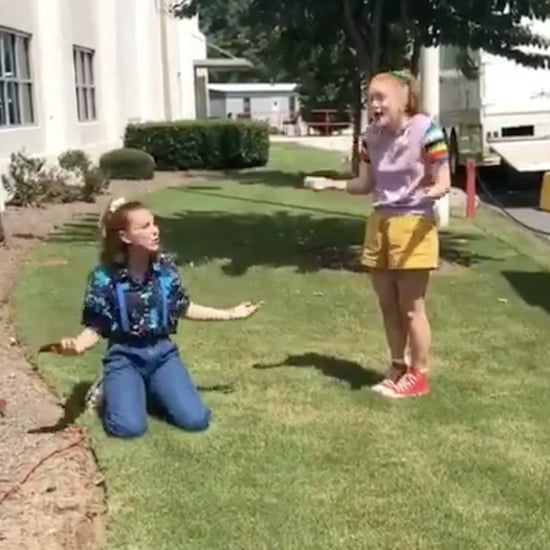 Millie Bobby Brown Sadie Sink Singing Frozen Video July 2019