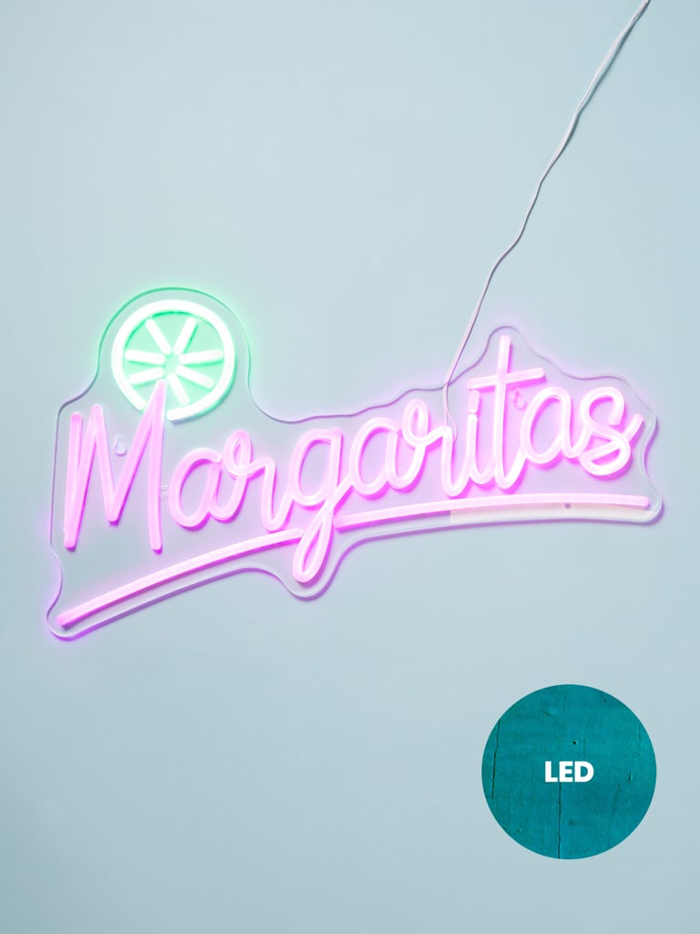 For a Home Bar: Neon Led Margaritas Sign