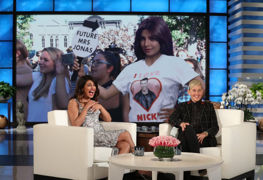 Priyanka Chopra Silver Dress on Ellen Jan. 2019