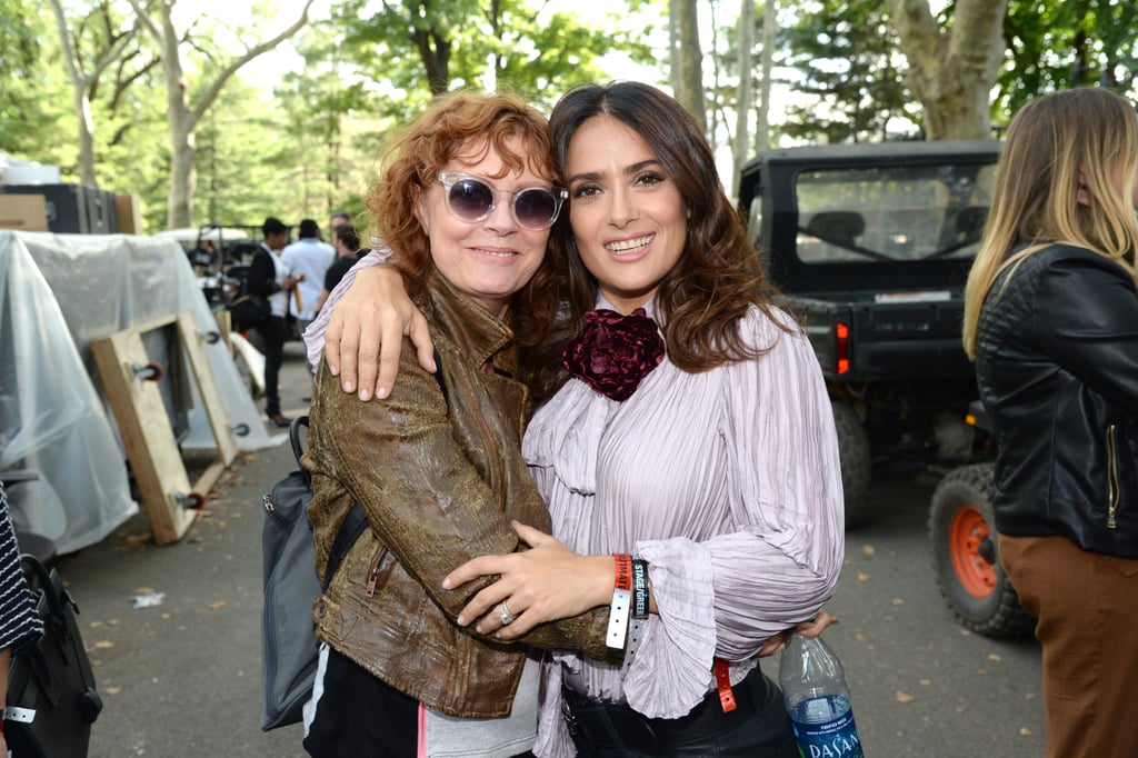 Salma Hayek And Susan Sarandon Celebrities At The Global Citizen Festival 2015 Popsugar