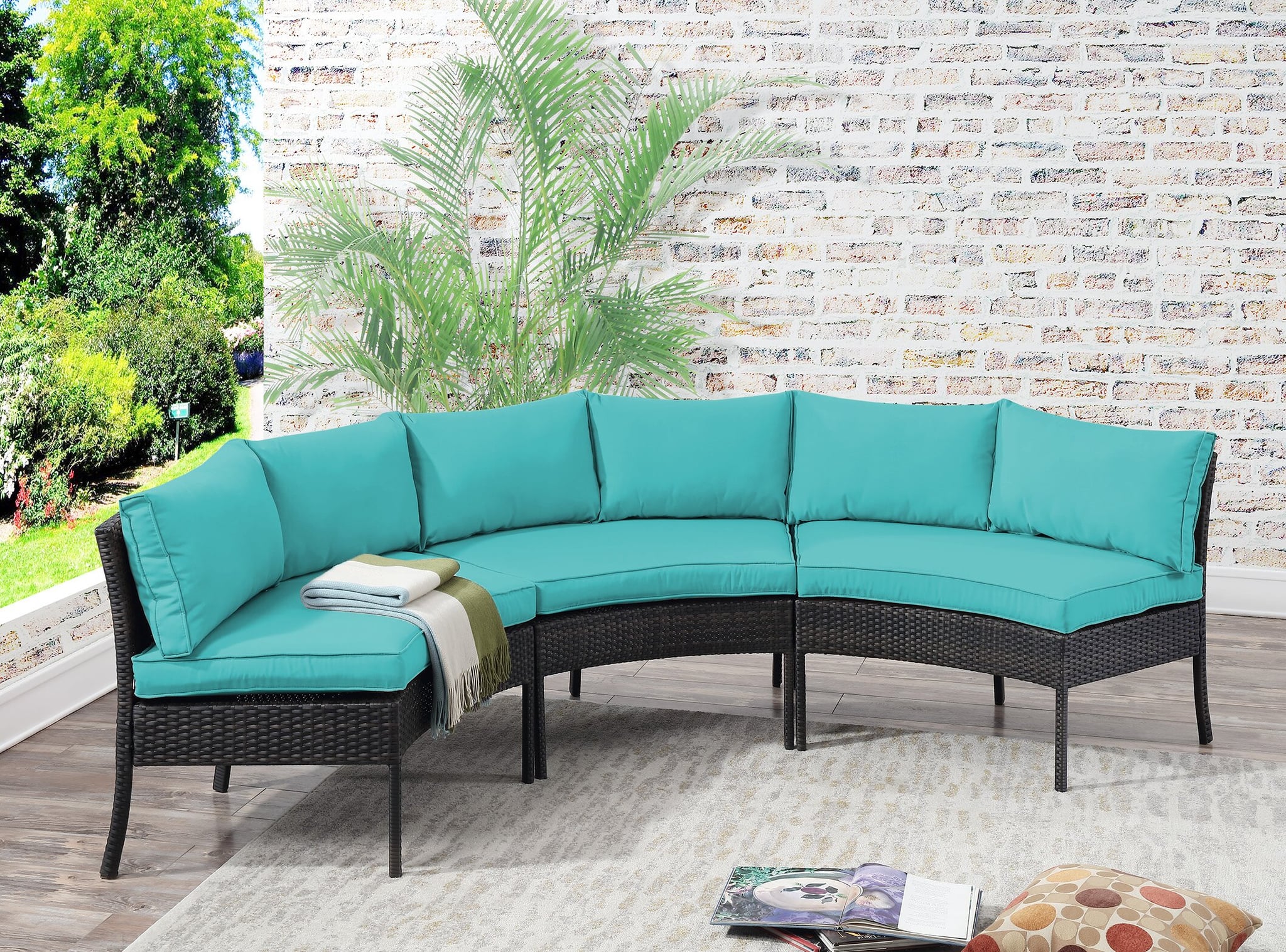 Purington Circular Patio Sectional With Cushions The 40 Best Outdoor Furniture Pieces You Can Shop On Sale This Weekend Popsugar Home Photo 23