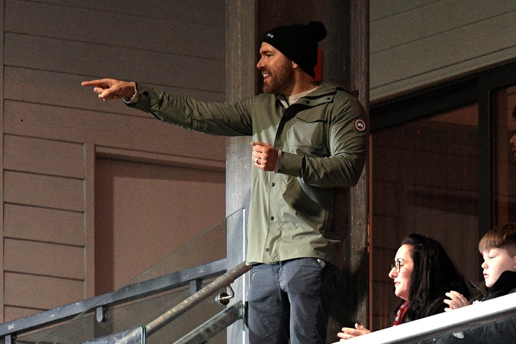 Ryan Reynolds Brings Daughter James to Wrexham Soccer Game