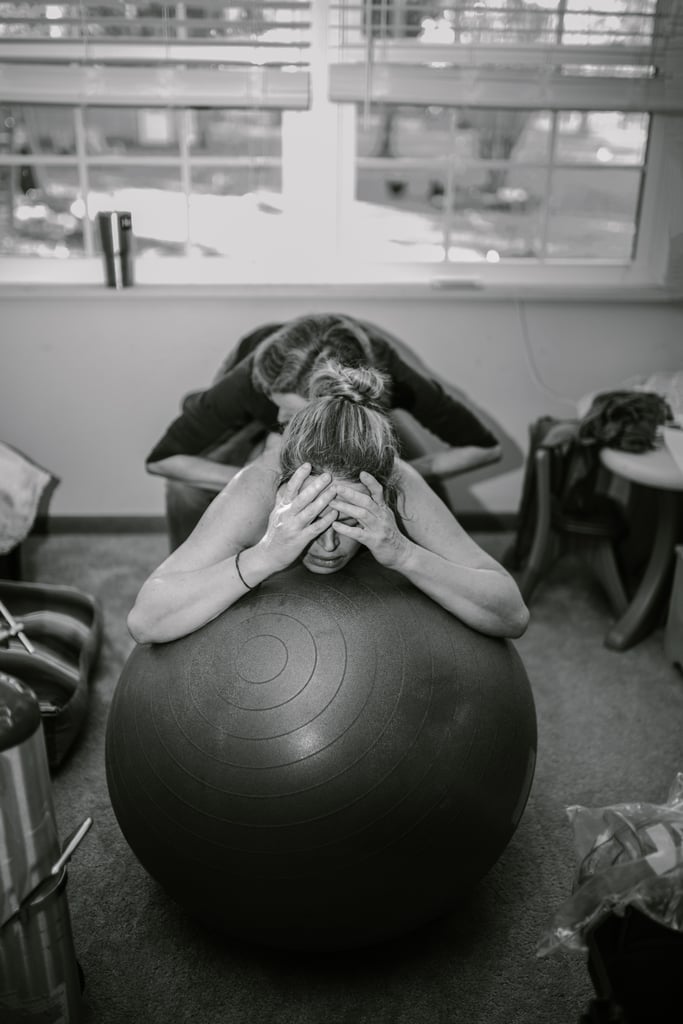 Mom Breastfeeding During Childbirth