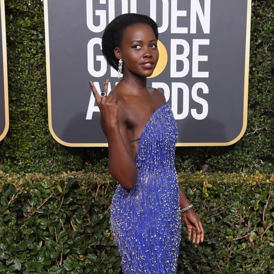 Lupita Nyong'o Dress and Heels at the 2019 Golden Globes