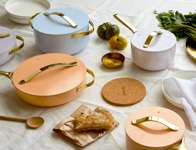 Caraway drops a stylish new bakeware collection in 5 pretty colors