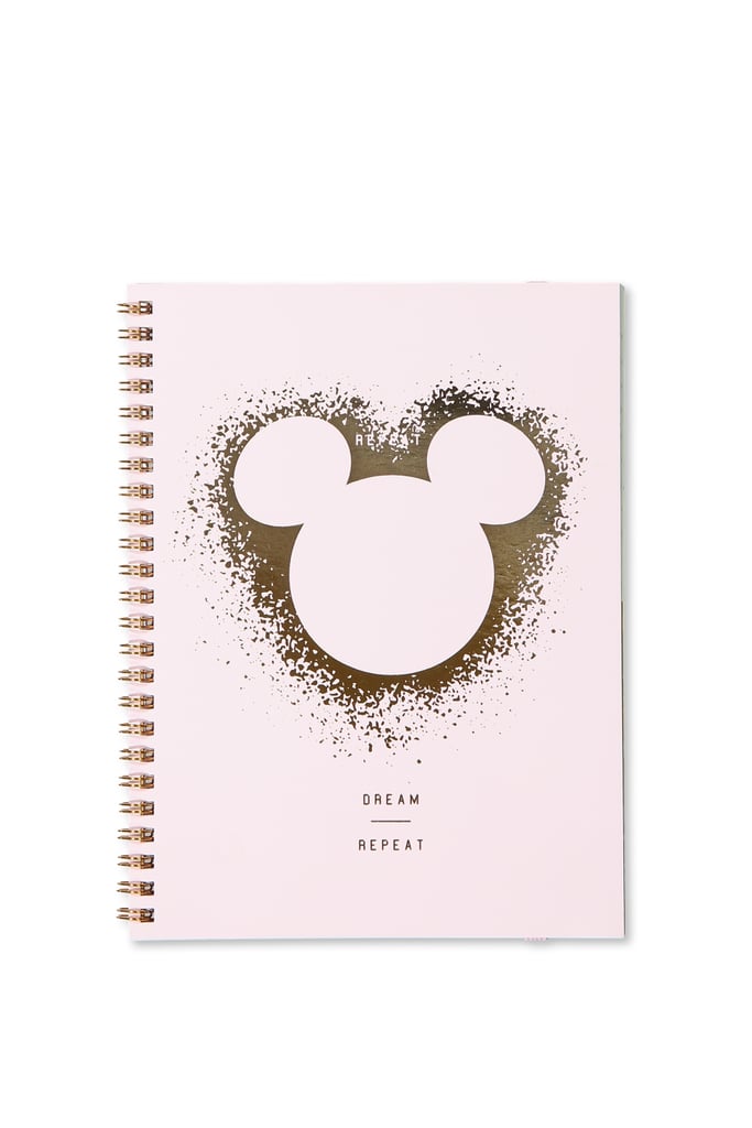Small Spinout Mickey Foil Notebook ($5)
