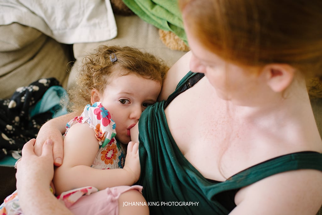 Moms Tandem Breastfeeding Triplets and Toddler