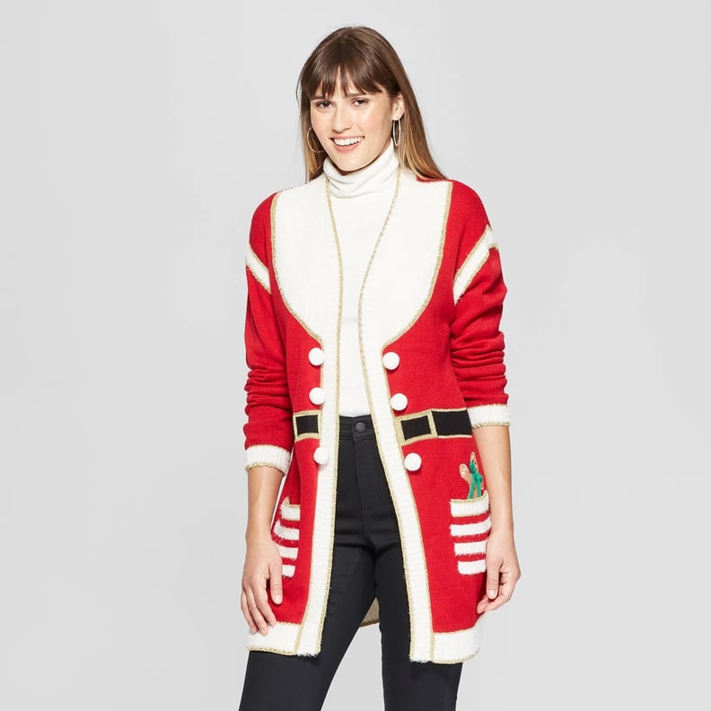 Women's Santa Ugly Christmas Cardigan 