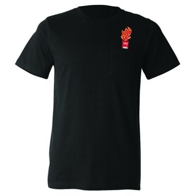 Taco Bell Fire Sauce Packet Pocket Shirt