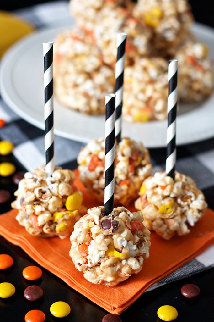 Peanut Butter Popcorn Balls