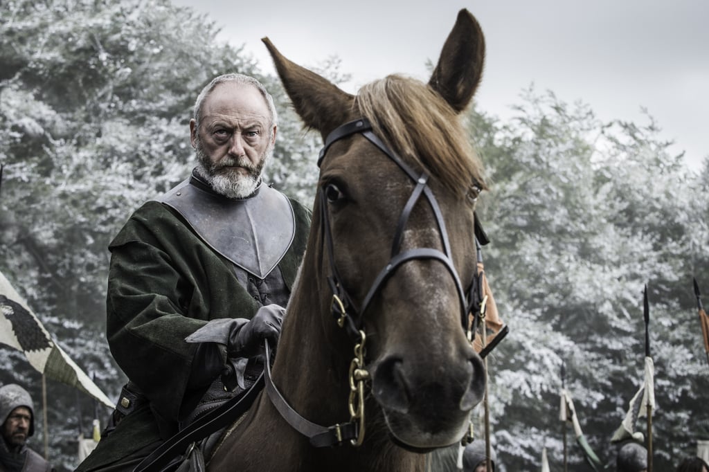 It appears Ser Davos is ready to ride into battle.