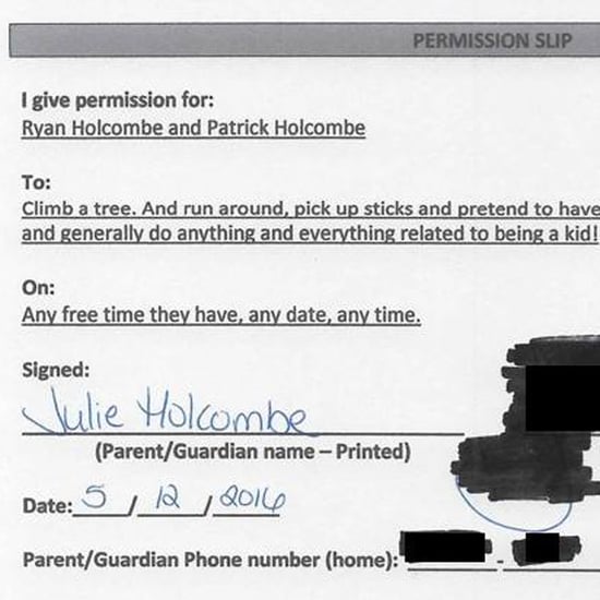 Mom Makes Permission Slip So Sons Can Climb a Tree