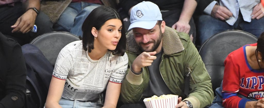 Kendall Jenner's Adidas Sneakers at Basketball Game