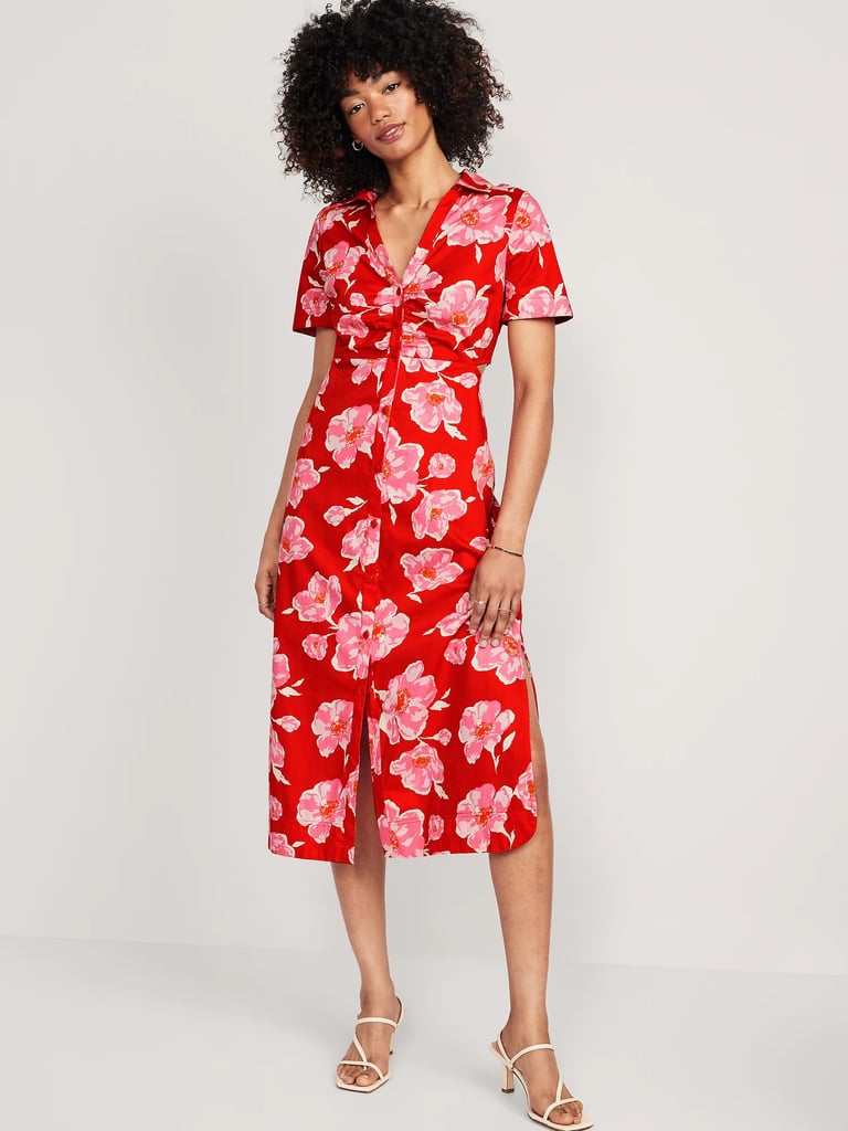 Old Navy Cutout Midi Shirt Dress