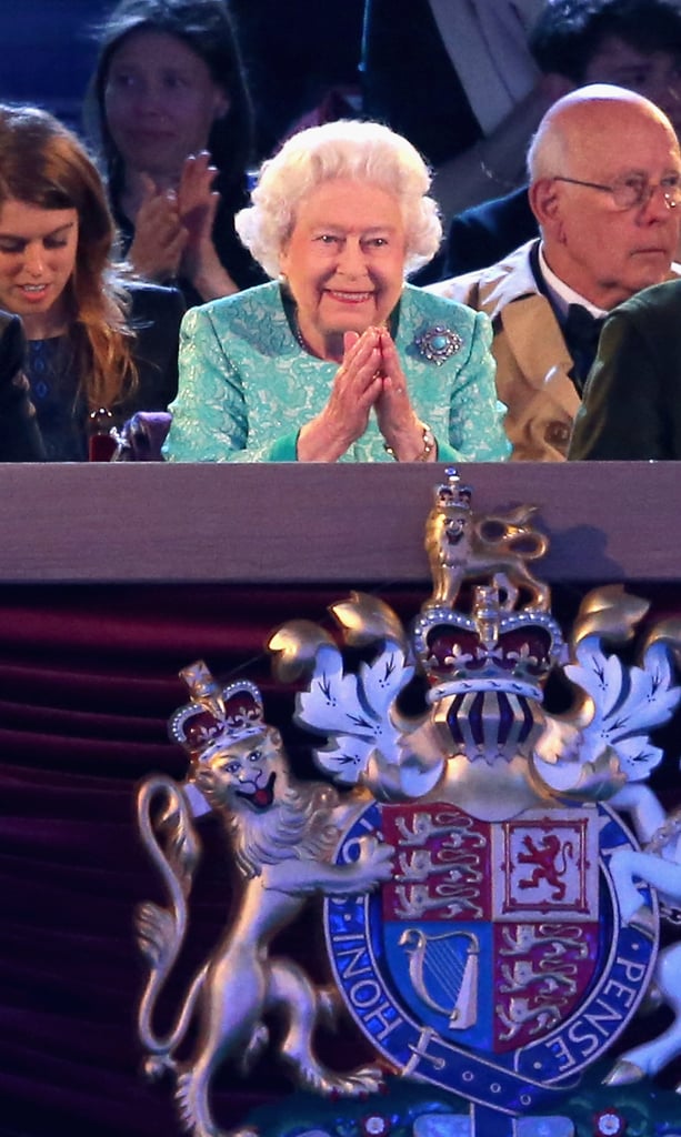 Queen Elizabeth's birthday celebrations just keep on coming. The royal monarch, who turned 90 years old on April 21, wrapped up her birthday engagements by watching the Royal Windsor Horse Show at Windsor Castle on Sunday. The event — which was hosted by her son, Prince Charles, and his wife Camilla, Duchess of Cornwall — brought out Kate Middleton, Prince Harry, Helen Mirren, and Kylie Minogue, amongst many others, and told the story of the Queen's life, as well as her remarkable reign of 64 years. In addition to her many celebrations, Queen Elizabeth II is set to ring in her second birthday on June 11. Read on to see more photos from the party, and then check out all the times the Queen was basically Miranda Priestly from The Devil Wears Prada.