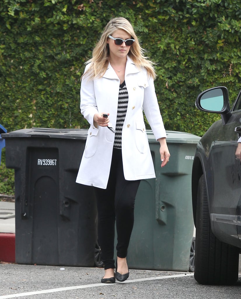 Ali Larter, who recently gave birth to her second child, ran errands in LA on Friday.
