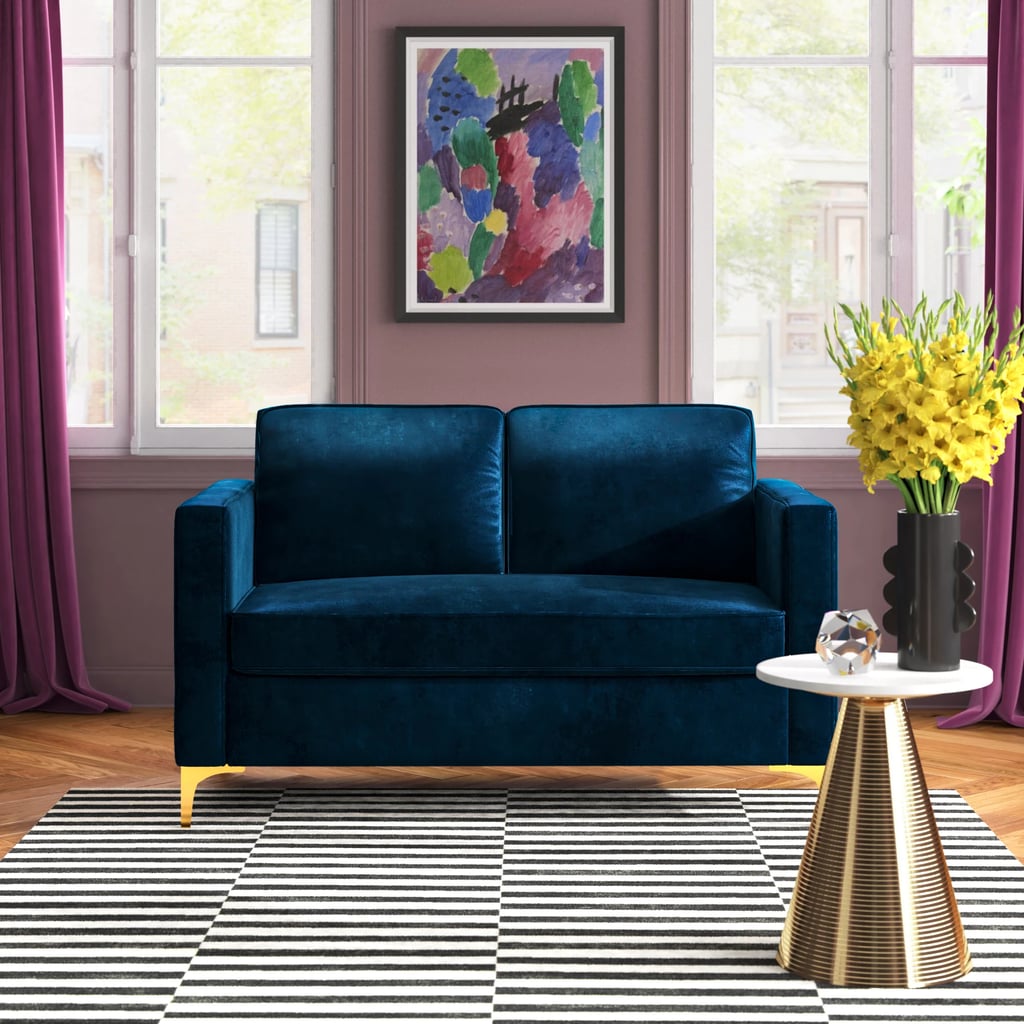 For Velvet-Lovers: Adalynn Velvet Square Arm Loveseat